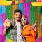 XtraLarge Multicolor Fringe Backdrop - Pack of 3 | Foil Fringe Curtain for Hawaiian, Luau, Fiesta, Tropical Party Decorations | Streamers Party Decorations for Birthday, Wedding, Baby Shower